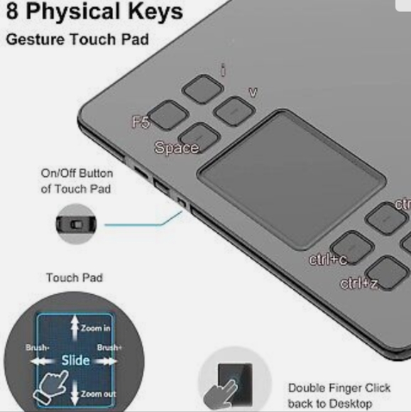 VEIKK A50 Graphics Drawing Pen and Touch Tablet with 8192 Pressure Sensitivity - Picture 4 of 8